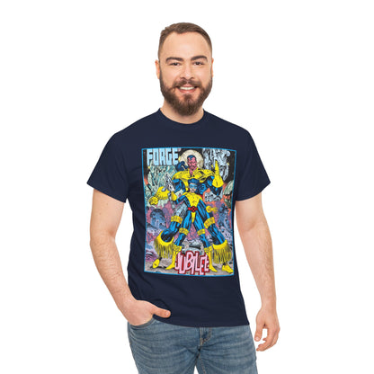 Forge & Jubille T-Shirt - Liam Sharp Art - X-Men Mutants - Marvel Comics