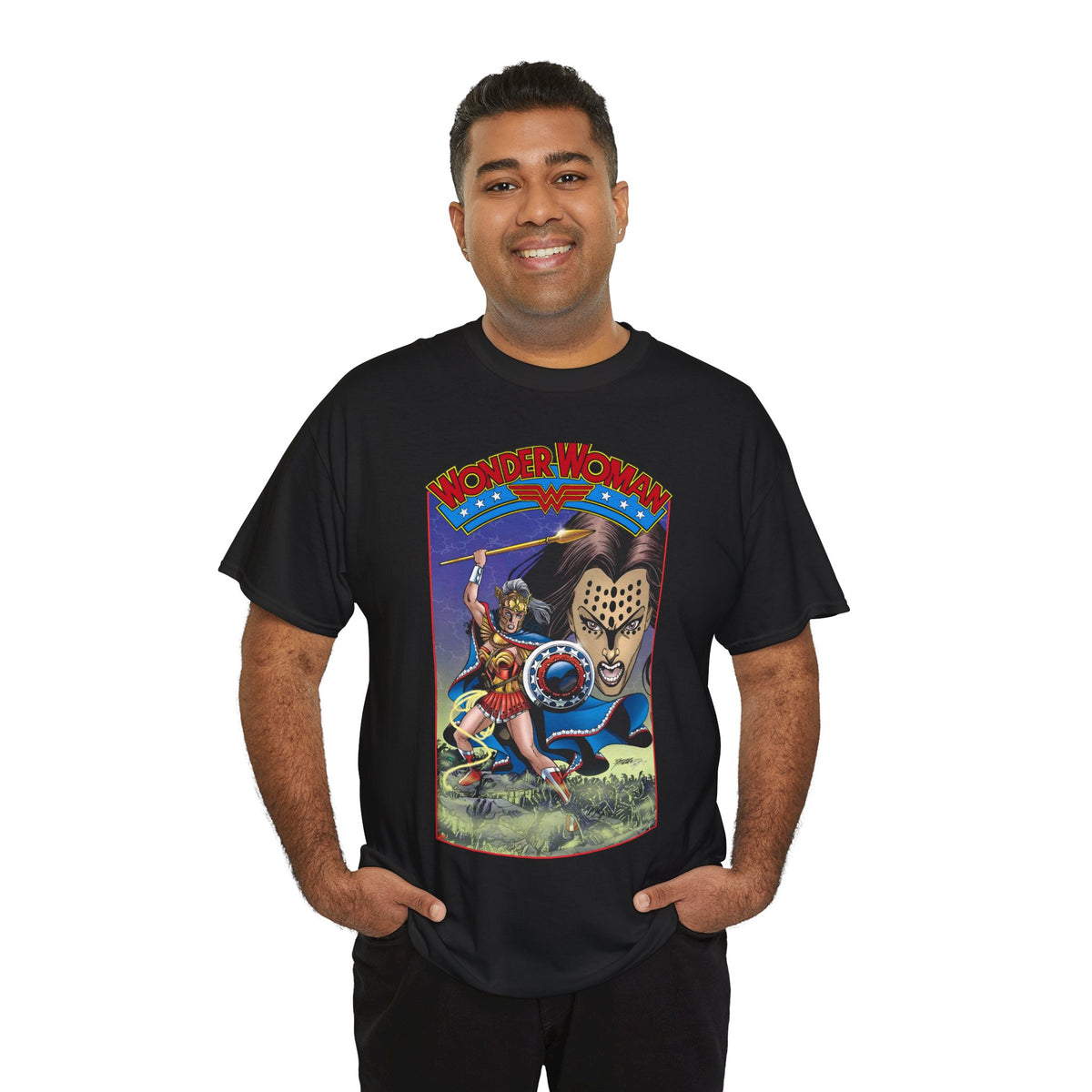 Wonder Woman T-Shirt - George Perez Art - Cheetah, 1980s - DC Comics