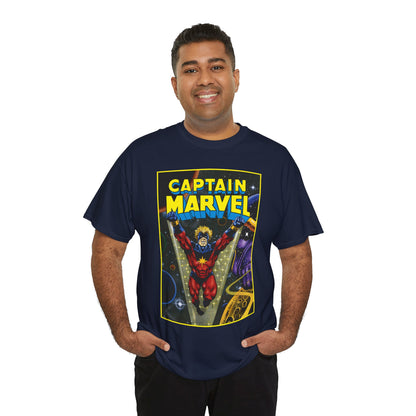Captain Marvel T-Shirt - Mar-Vell - Thanos - Jim Starlin Art - 1970s Cosmic Superhero - Marvel Comics