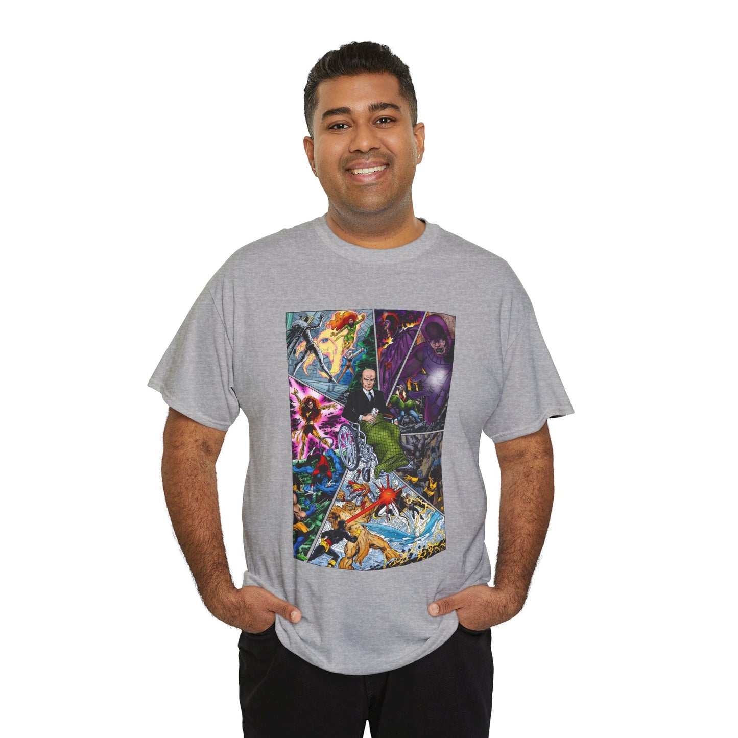 Professor X T-Shirt - John Byrne Art - Charles Xavier, X-Men Founder - Dark Phoenix, Cyclops, Sentinels - Marvel Comics