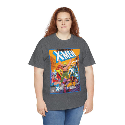 Uncanny X-Men T-Shirt - Jim Lee Art - Wolverine, Cyclops, Jean Grey, Cable, Iceman, Havok, Jubilee - X-Tinction Agenda - Marvel Comics
