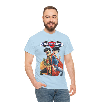 Super Sons T-Shirt - Jorge Jimenez Art - Superboy & Robin - Jon Kent & Damian Wayne - DC Comics - Sons of Superman & Batman
