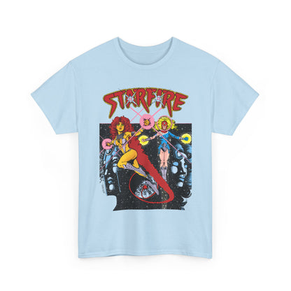 Starfire & Harbinger T-Shirt - George Perez Art - Teen Titans Spotlight #19 Cover - DC Comics