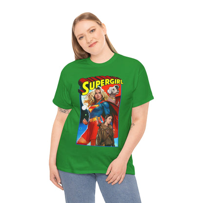 Supergirl & Krypto T-Shirt - Dan Mora Art - Upcoming 2026 Movie with Milly Alcock - DC Comics