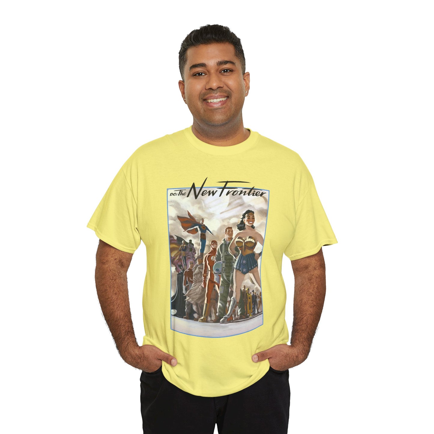 DC: The New Frontier T-Shirt - Darwyn Cooke Art - Superman, Wonder Woman, Flash, Batman - DC Comics