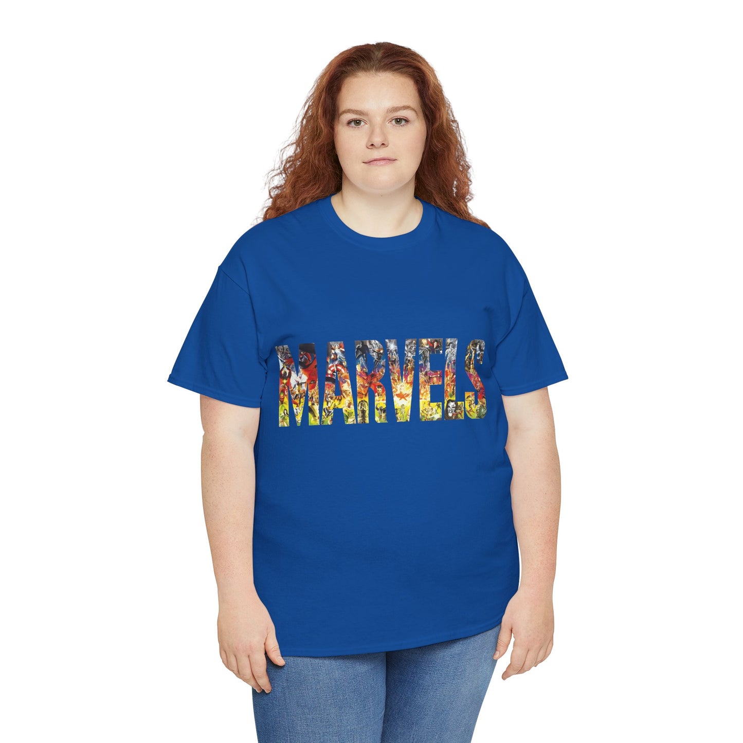 Marvels T-Shirt - Alex Ross Art from the popular Kurt Busiek Story - Spider-Man, Fantastic Four, X-Men, Hulk, Captain America, Thor, Iron Man - Marvel Comics