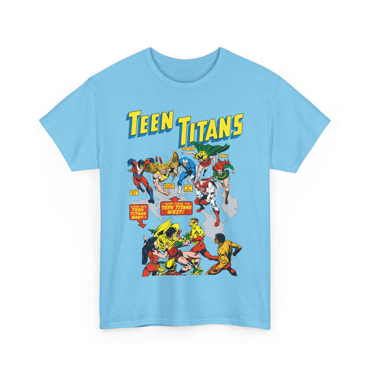 Teen Titans T-Shirt - Rick Buckler Art - Titans West, Lilith, Hawk & Dove, Beast Boy, Golden Eagle - DC Comics