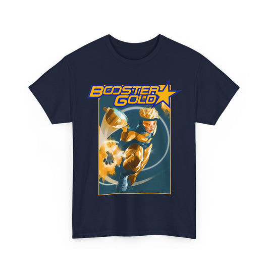 Booster Gold T-Shirt - Don Aguillo Art - Justice League: The Omega Act - DC Comics