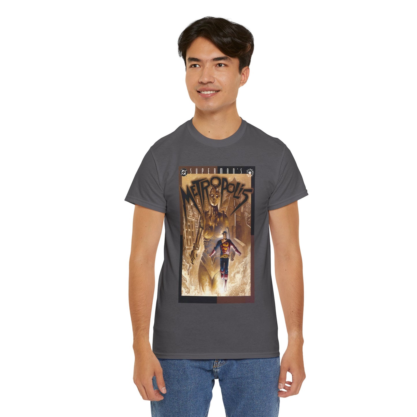 Superman's Metropolis T-Shirt - Ted McKeever Art - Elseworlds Art Based on Fritz Lang's Movie - DC Comics