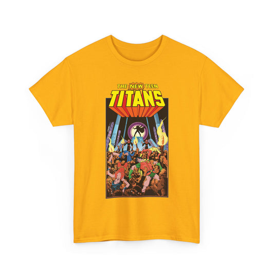 New Teen Titans T-Shirt - George Perez Art - #22 Cover - Wonder Girl, Robin, Raven, Kid Flash - Brother Blood Story - DC Comics