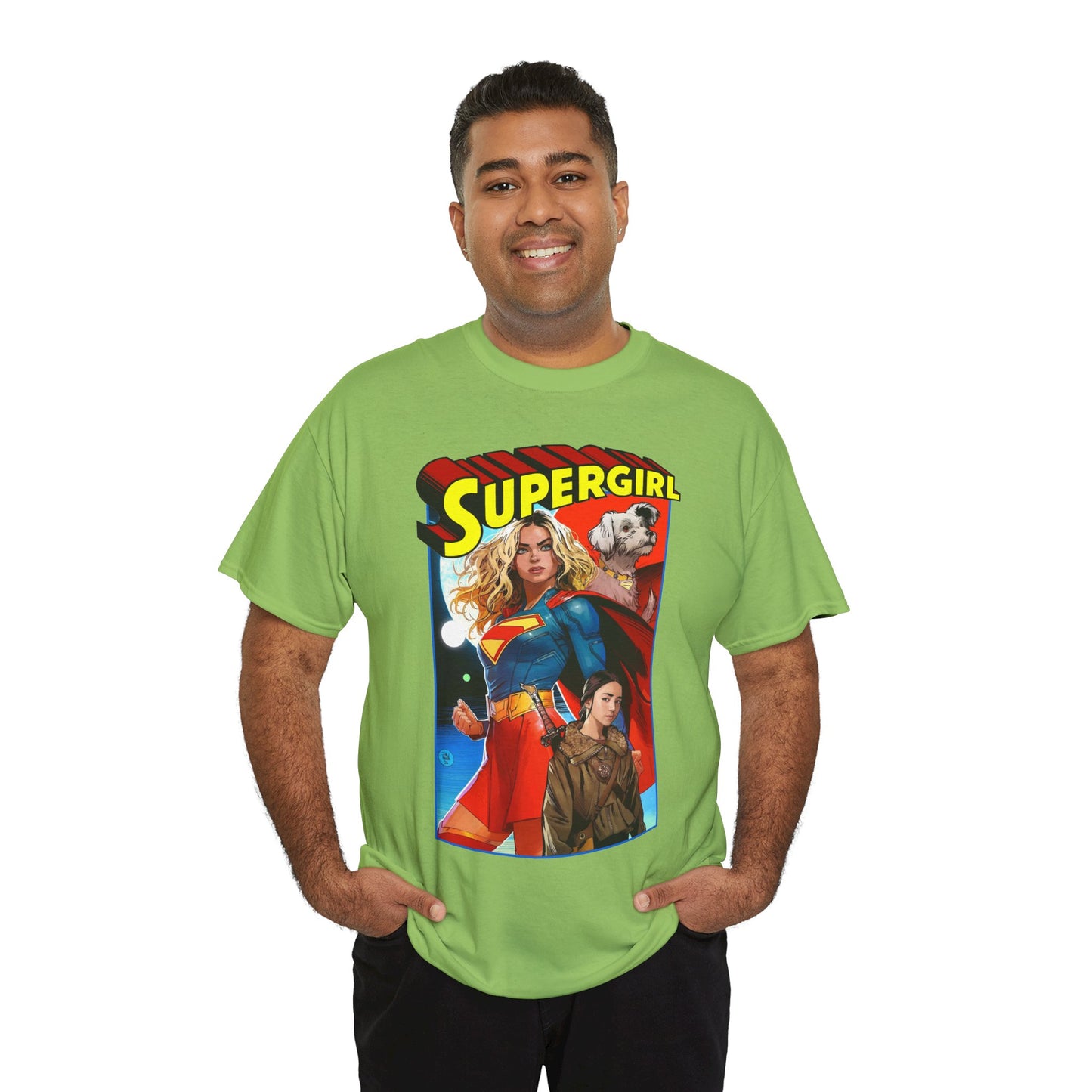 Supergirl & Krypto T-Shirt - Dan Mora Art - Upcoming 2026 Movie with Milly Alcock - DC Comics