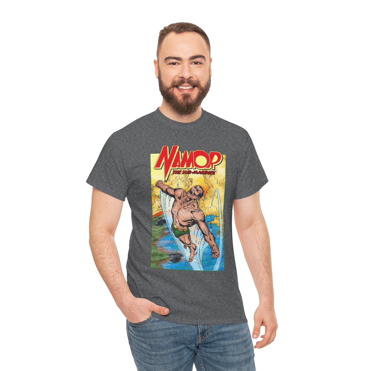 Namor T-Shirt - John Byrne Art - The Sub-Mariner - Marvel Comics 1980s Series - King of Atlantis
