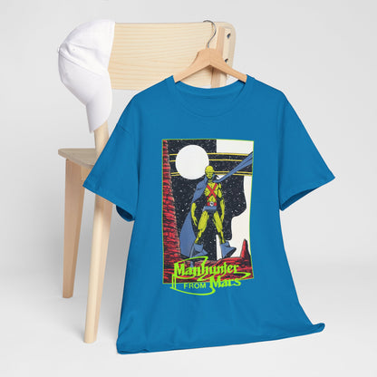 Martian Manhunter T-Shirt - George Perez Art - 1980s Justice League of America (JLA) Postcard Art - DC Comics
