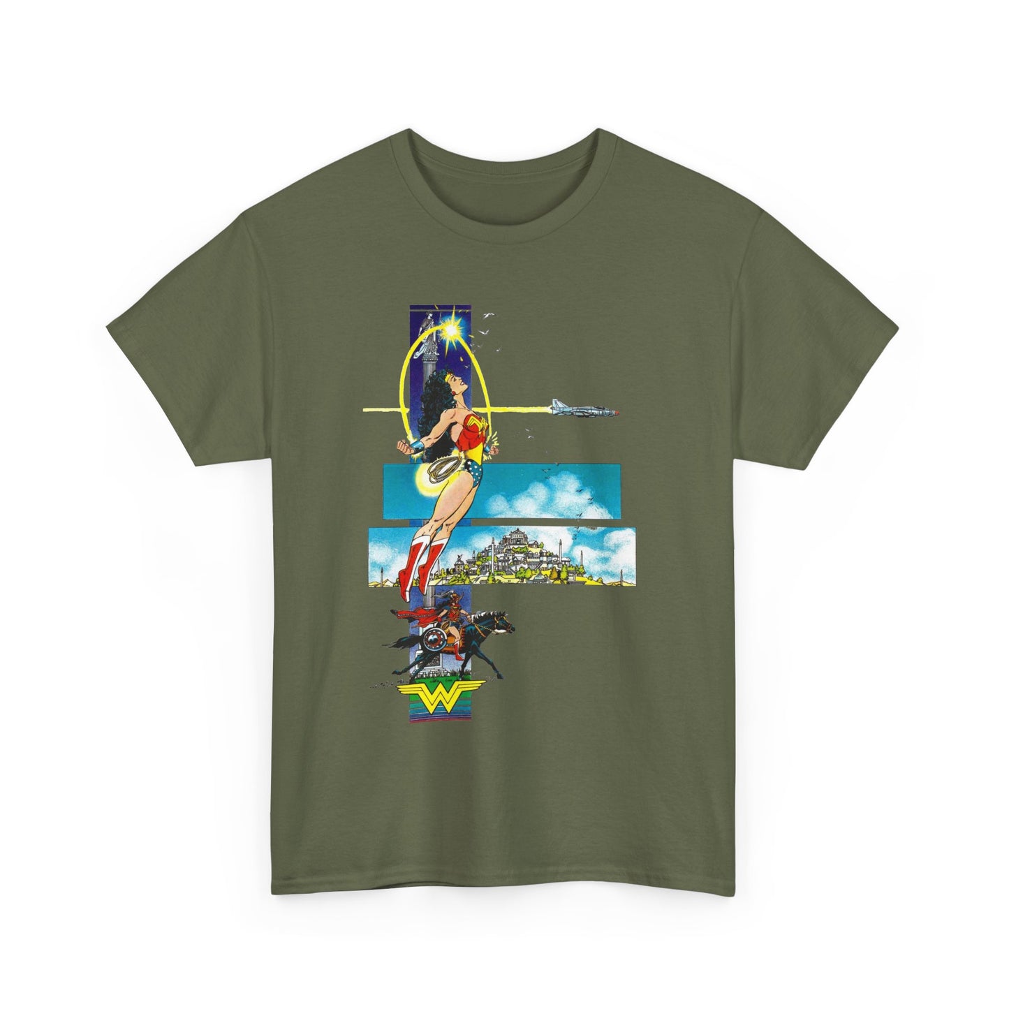 Wonder Woman T-Shirt - George Perez Art - From History of the DC Universe Series - Themyscira - DC Comics