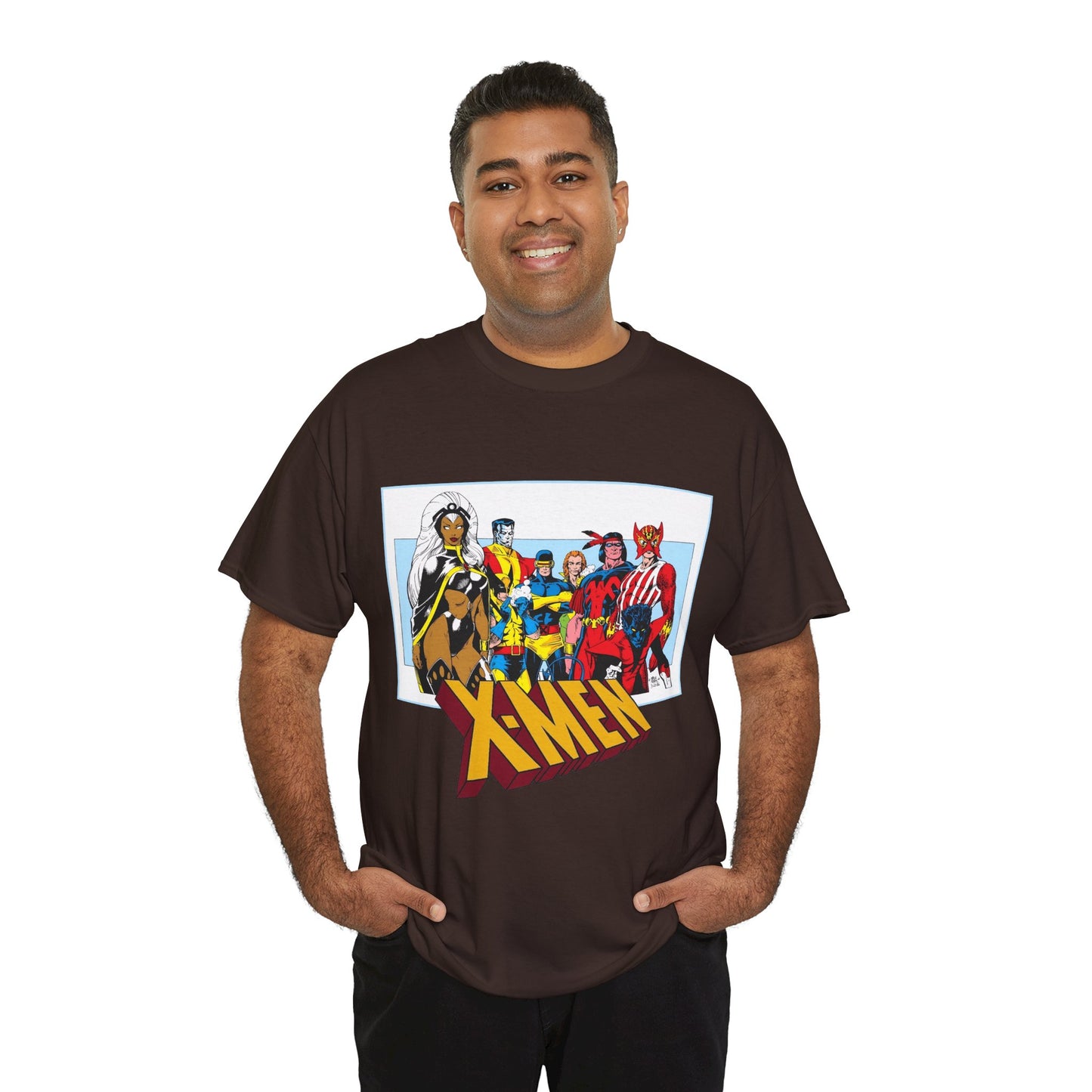 X-Men T-Shirt - Arthur Adams Art - Cyclops, Nightcrawler, Storm, Wolverine, Thunderbird, Sunfire, Banshee - Marvel Comics