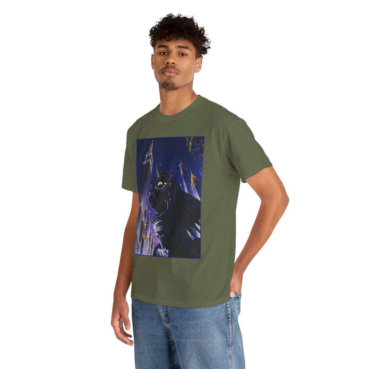 Batman T-Shirt -  Animated Series Art - Gotham City Gargoyle - DC Comics
