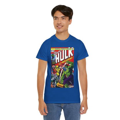 Incredible Hulk #181 T-Shirt - First Appearance of Wolverine - Vs The Wendigo - Marvel Comics