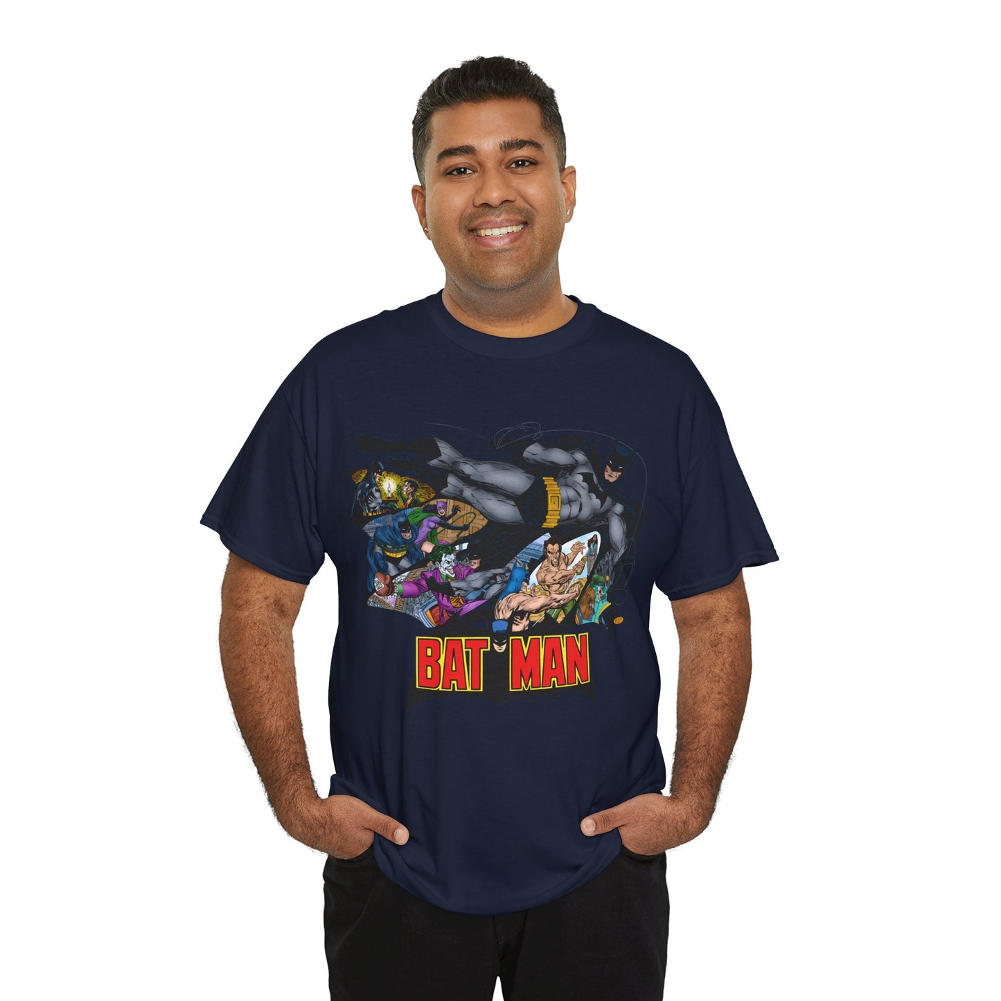Batman T-Shirt - John Byrne Art - Joker, Catwoman, Ra's al Ghul, Talia - DC Comics - The Batcave