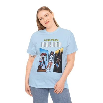 Diana Prince Wonder Woman  T-Shirt - 1970s White Suit Years - Bronze Age DC Comics