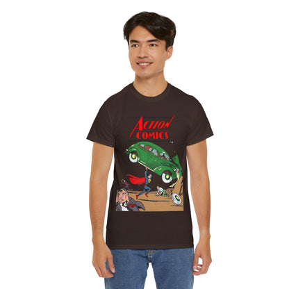 Superman T-Shirt - Action Comics #1 Cover Art - Clark Kent, Metropolis - DC Comics Key Image - Golden Age