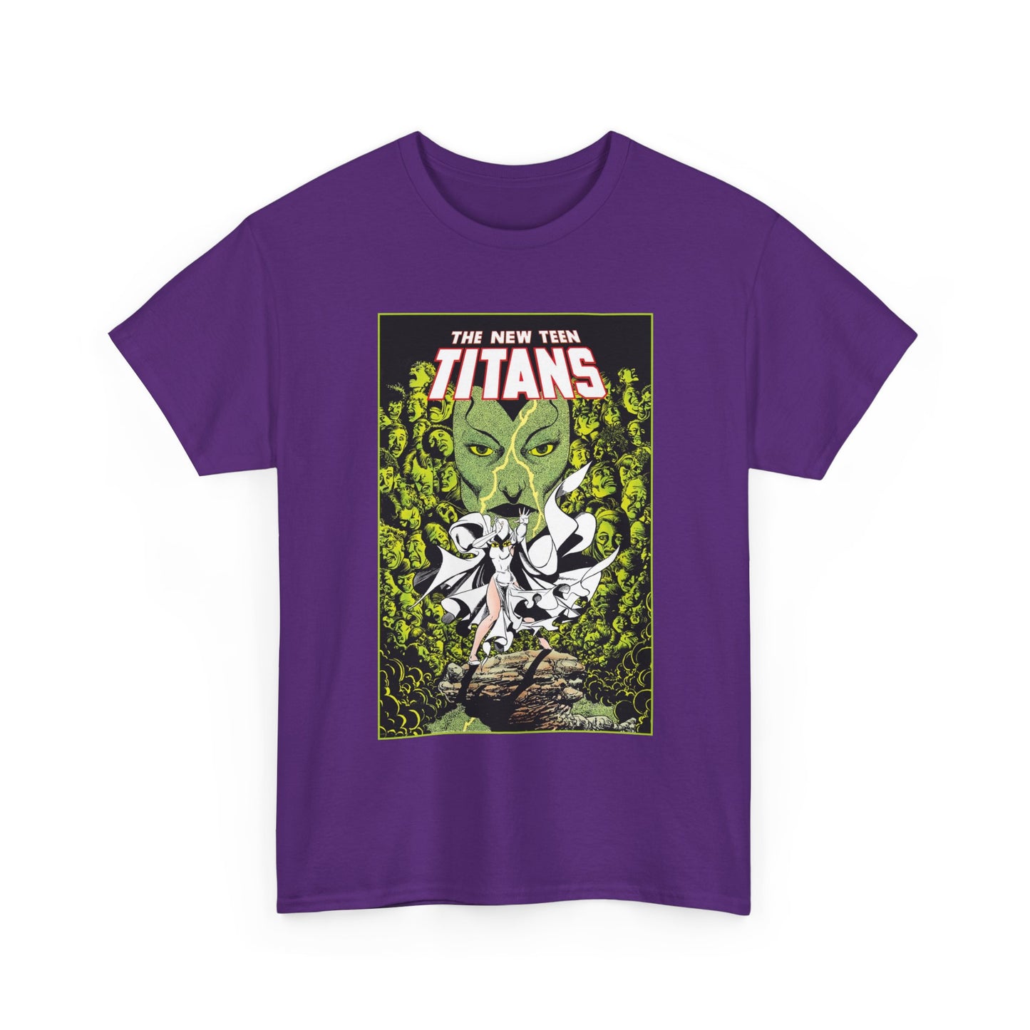 Raven T-Shirt - George Perez Art - New Teen Titans - Versus Phobia - White Raven Costume - DC Comics