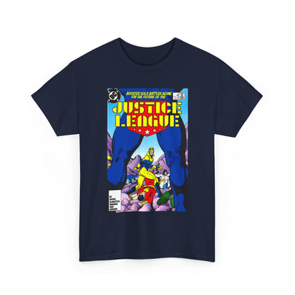 Justice League T-Shirt - Kevin Maguire Art - Booster Gold - DC Comics
