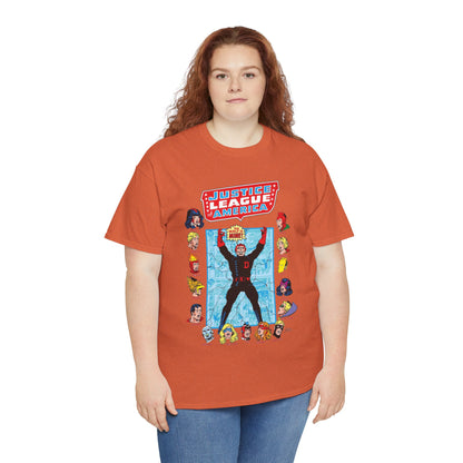 Justice League of America T-Shirt - George Perez Art - Justice Society, All-Star Squadron Team-Up DC Comics