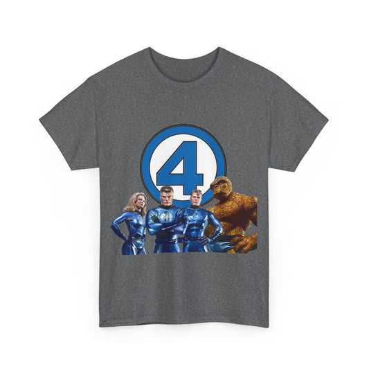 Fantastic Four T-Shirt - Alex Ross Art - 2025 MCU Movie - Iconic Marvel Comics Characters - Human Torch, Invisible Woman, The Thing, Reed Richards