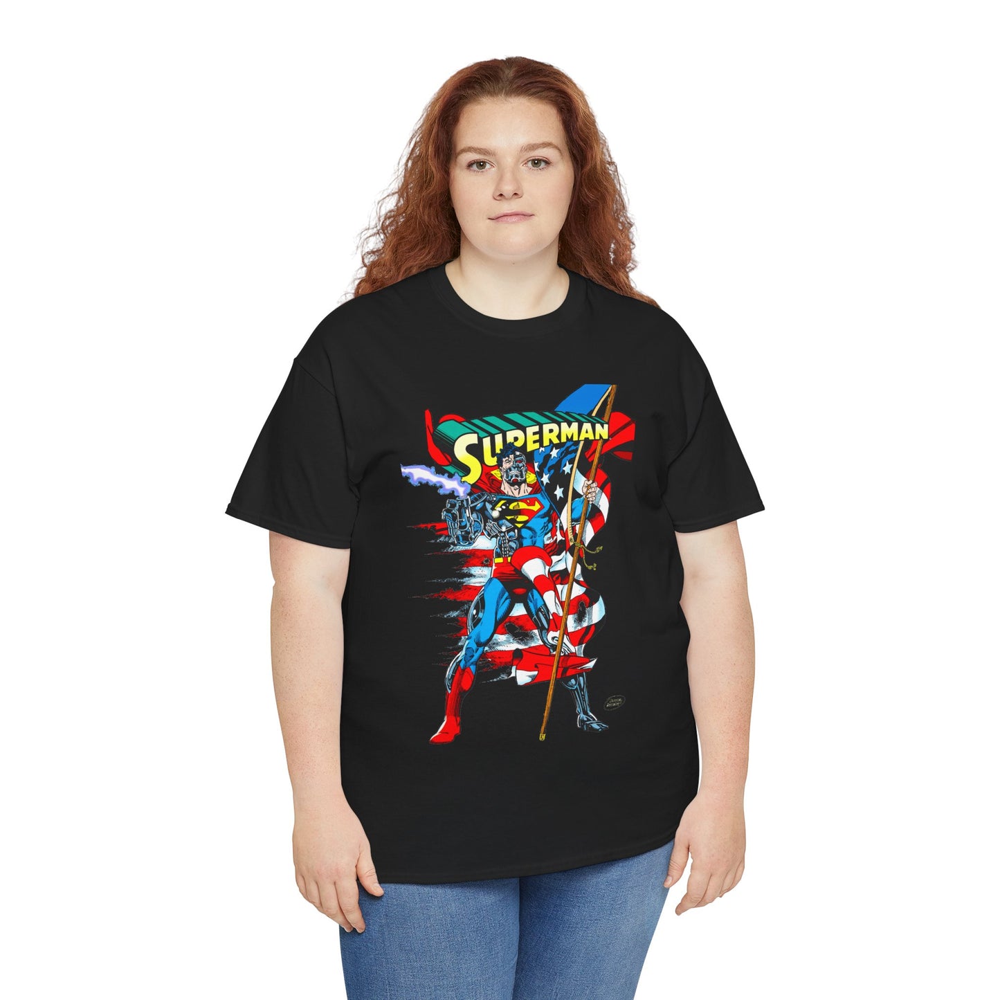 Cyborg Superman T-Shirt - Dan Jurgens Art - Reign of the Supermen Enemy - 1990s Storyline After the Death of Superman - DC Comics