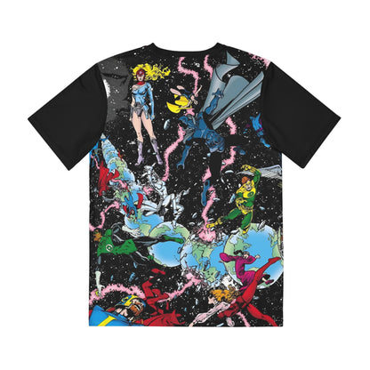 Crisis on Infinite Earths #1 All Over Print Tee (Polyester) - George Perez Art - DC Comics