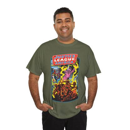 Justice League of America T-Shirt - George Perez Art - JSA Team-Up Cover - DC Comics