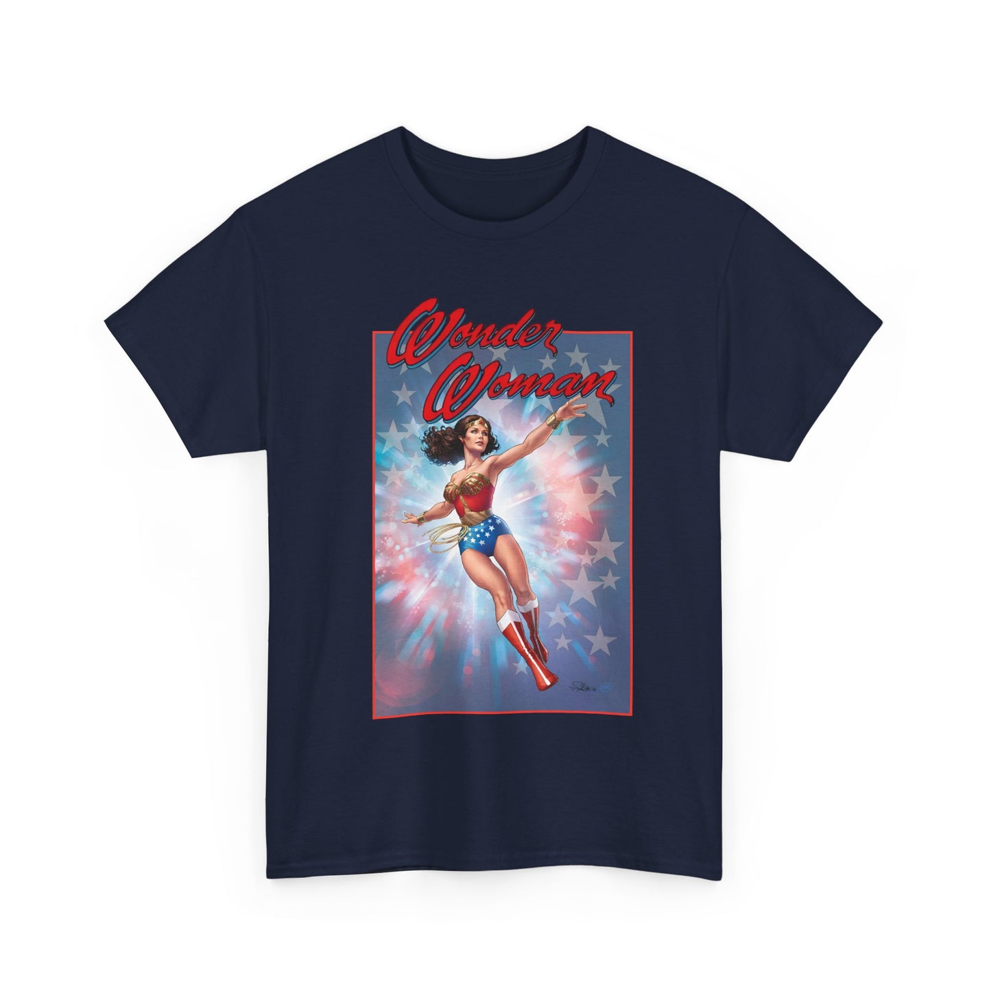 Wonder Woman '77 T-Shirt - Nicola Scott Art - Comic Book Based on the 1970s TV Series with Lynda Carter - DC Comics