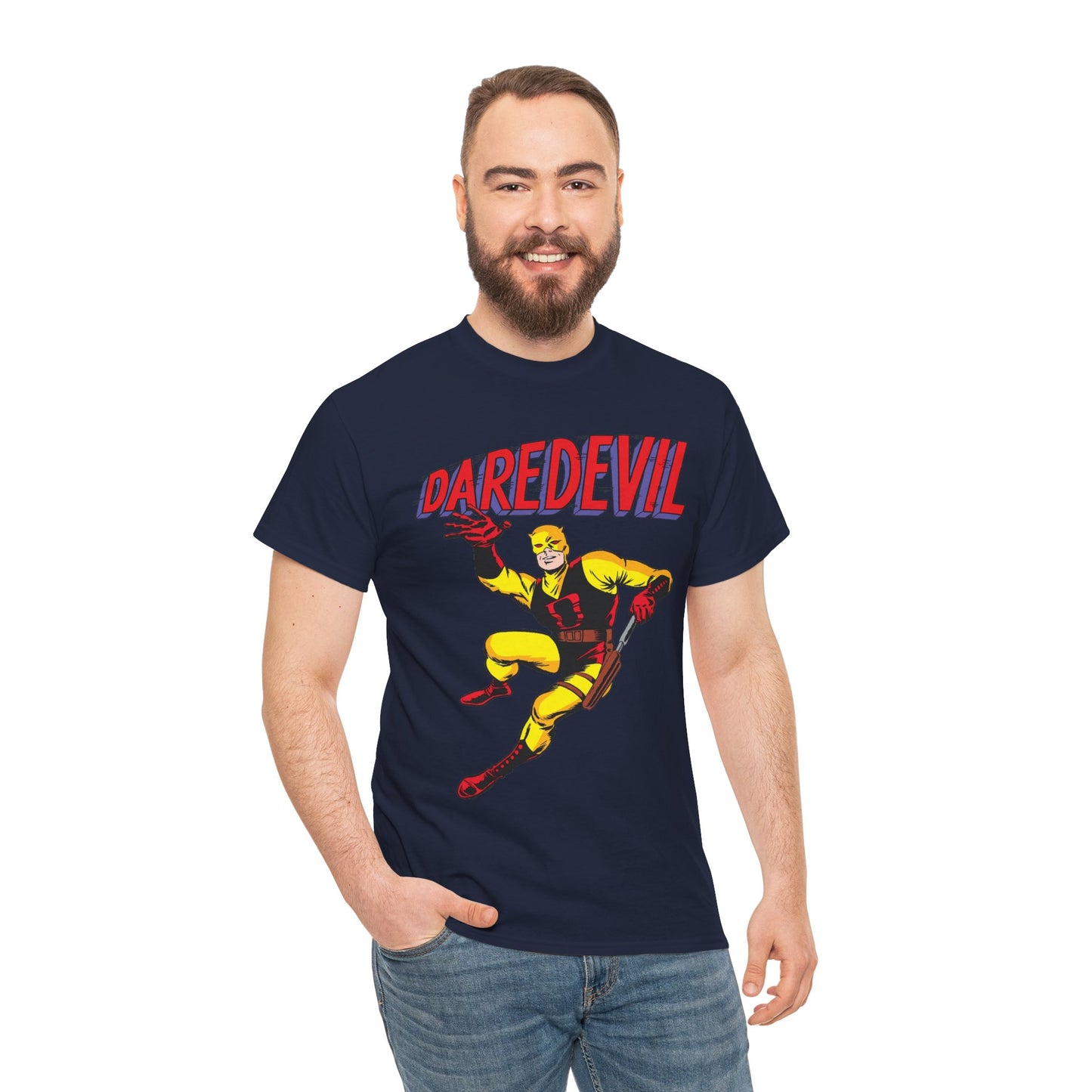 Daredevil T-Shirt - Yellow Costume - Silver Age #1 Cover Art - Marvel Comics
