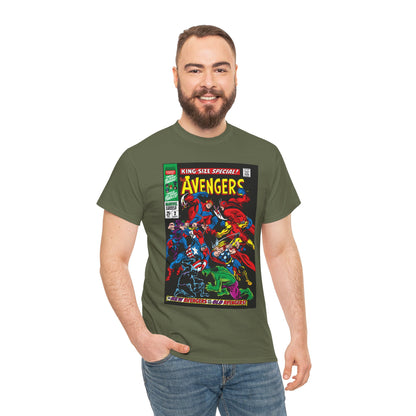 Avengers T-Shirt - Annual #2 Cover Art - New Avengers Vs Old Avengers - Marvel Comics