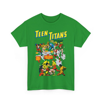 Teen Titans T-Shirt - Rick Buckler Art - Titans West, Lilith, Hawk & Dove, Beast Boy, Golden Eagle - DC Comics