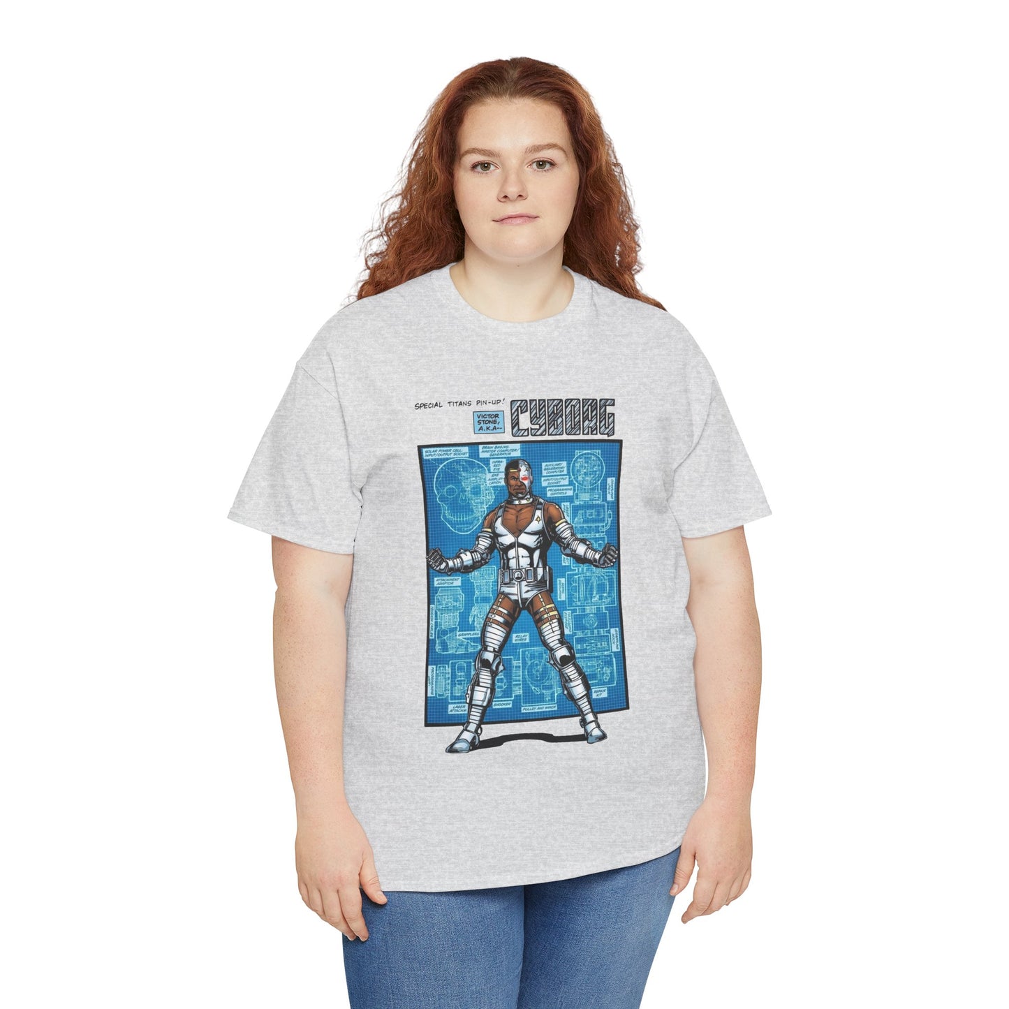 Cyborg T-Shirt - George Perez Art - New Teen Titans Pin-Up Poster - Victor Stone - DC Comics