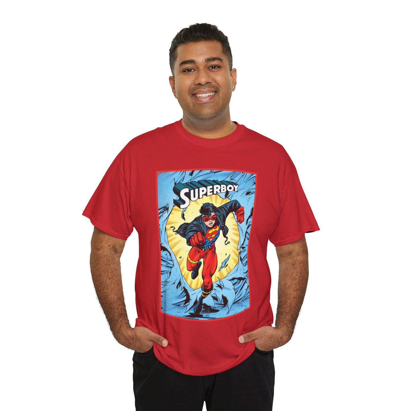 Superboy T-Shirt - Tom Grummett Art - Reign of the Supermen Storyline from the 1990s - Kon-El, Connor Kent - Superman Family - DC Comics