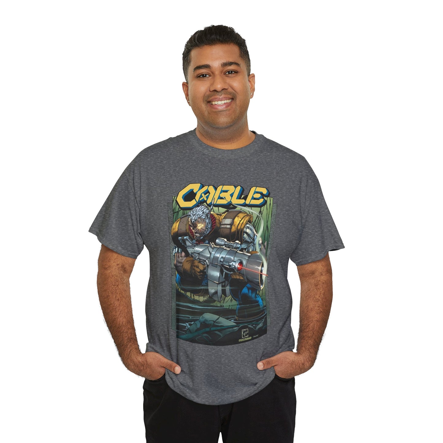 Cable T-Shirt - Greg Capullo Art - X-Force Leader, Mutant Fighter - Nathan Summers - Marvel Comics