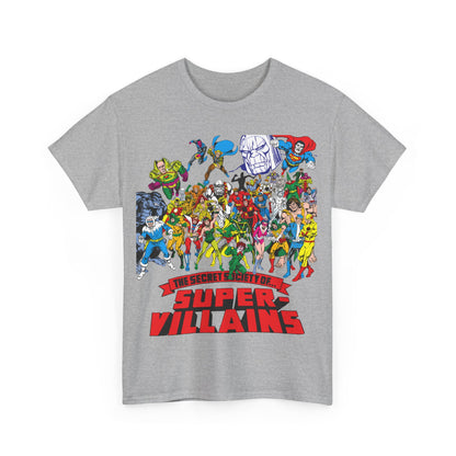 Secret Society of Super-Villains T-Shirt - DC Comics - SSOSV - Luthor, Grodd, Darkseid, Sinestro, Poison Ivy, Mirror Master