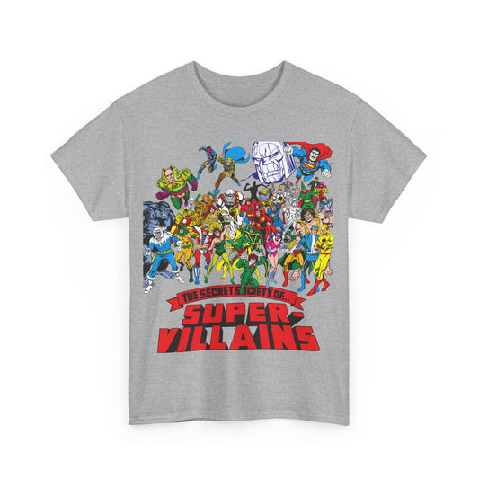 Secret Society of Super-Villains T-Shirt - DC Comics - SSOSV - Luthor, Grodd, Darkseid, Sinestro, Poison Ivy, Mirror Master