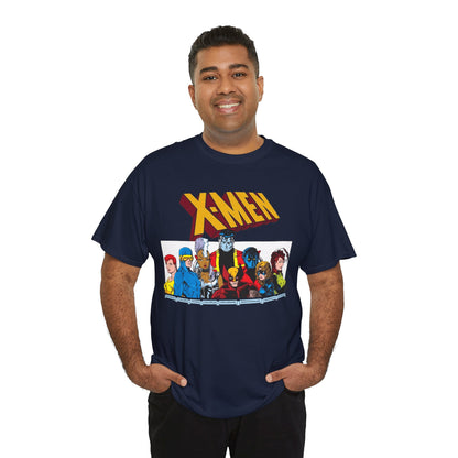 X-Men T-Shirt - Arthur Adams Art - Cyclops, Nightcrawler, Storm, Wolverine, Shadowcat, Phoenix (Rachel Summers), Colossus, Rogue - Marvel Comics