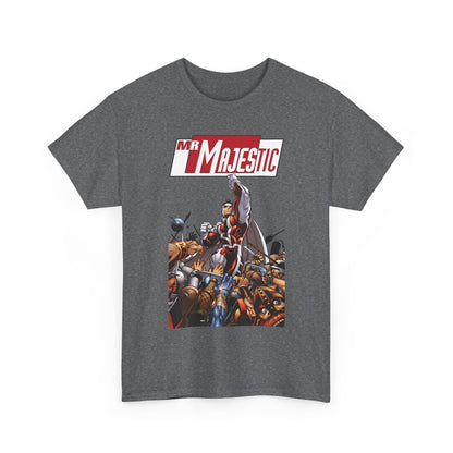 Mr. Majestic T-Shirt - Ed McGuiness Art - Flying Above His Attackers - DC/Wildstorm Comics