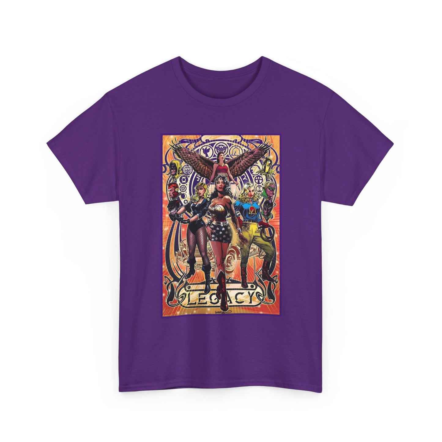 Justice Society T-Shirt - Tony Harris Art - Wonder Woman, Liberty Belle, Black Canary, Hawkgirl - JSA - DC Comics