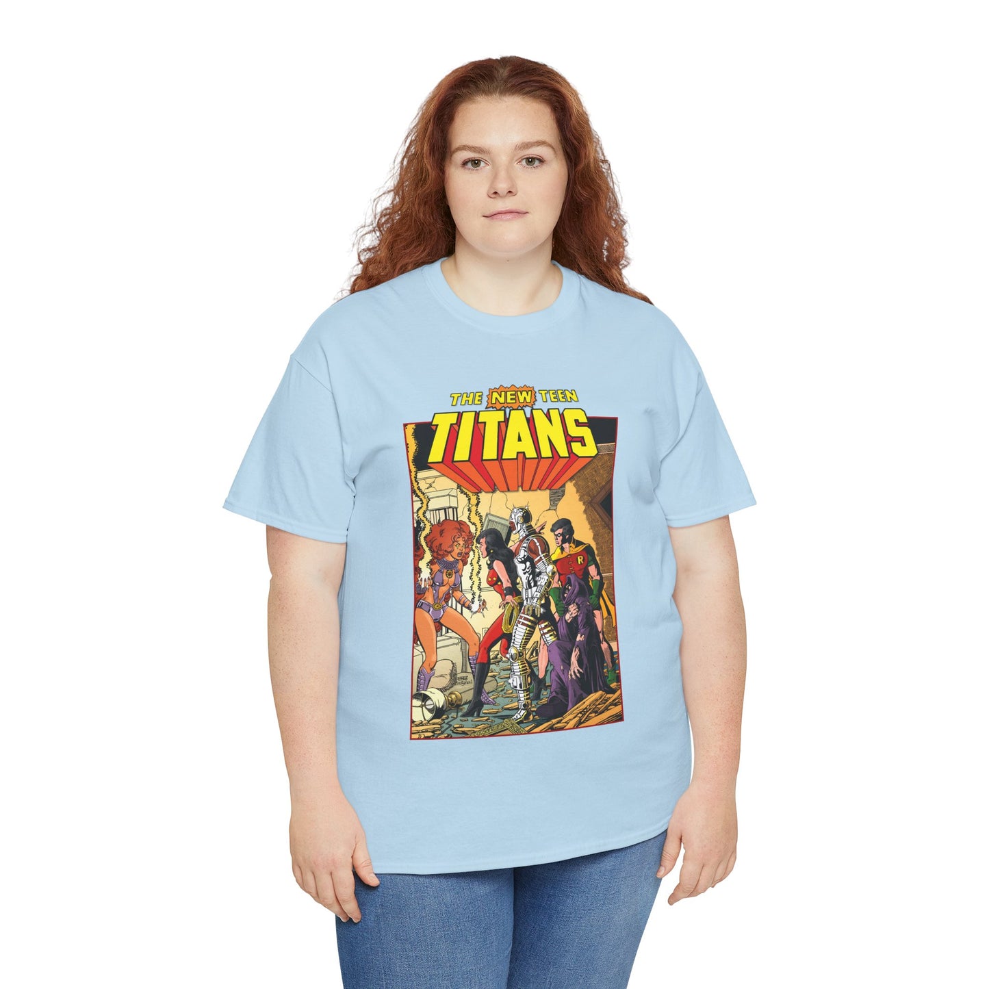 New Teen Titans T-Shirt - George Perez Art - #16 Cover - Wonder Girl, Robin, Starfire - DC Comics