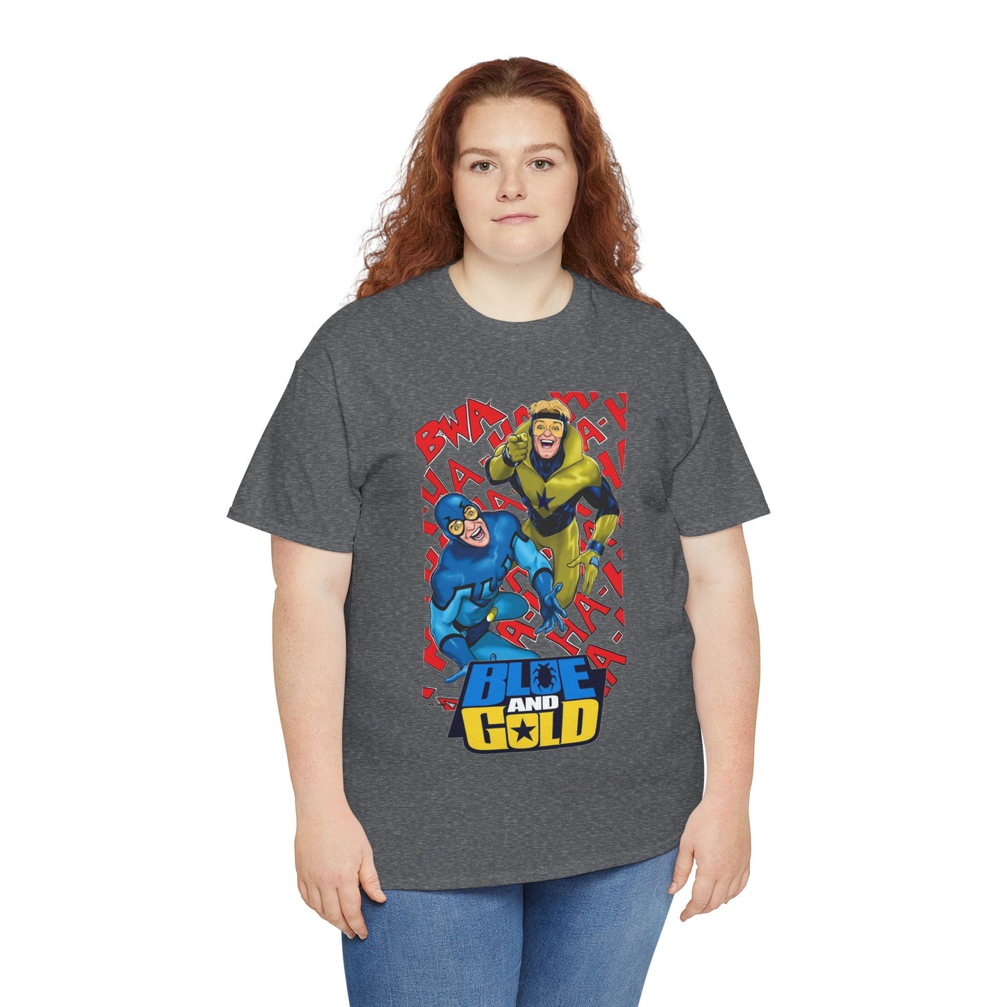 Booster Gold & Blue Beetle T-Shirt - DC Comics - Justice League International Members - Ted Kord
