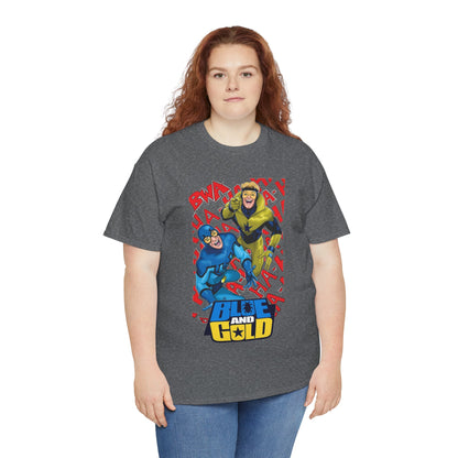 Booster Gold & Blue Beetle T-Shirt - DC Comics - Justice League International Members - Ted Kord