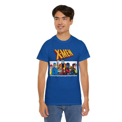 X-Men T-Shirt - Arthur Adams Art - Cyclops, Nightcrawler, Storm, Wolverine, Shadowcat, Phoenix (Rachel Summers), Colossus, Rogue - Marvel Comics