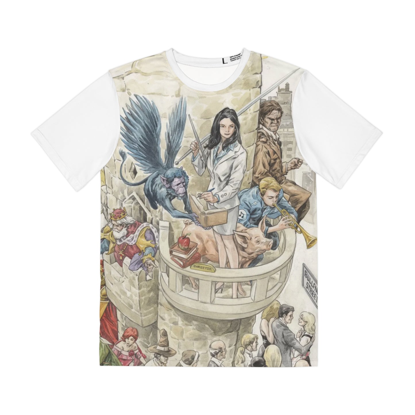 Fables All Over Print Tee (Polyester) - Mark Buckingham Art (IMPROVED PLACEMENT AND PRINTING TECHNIQUES)