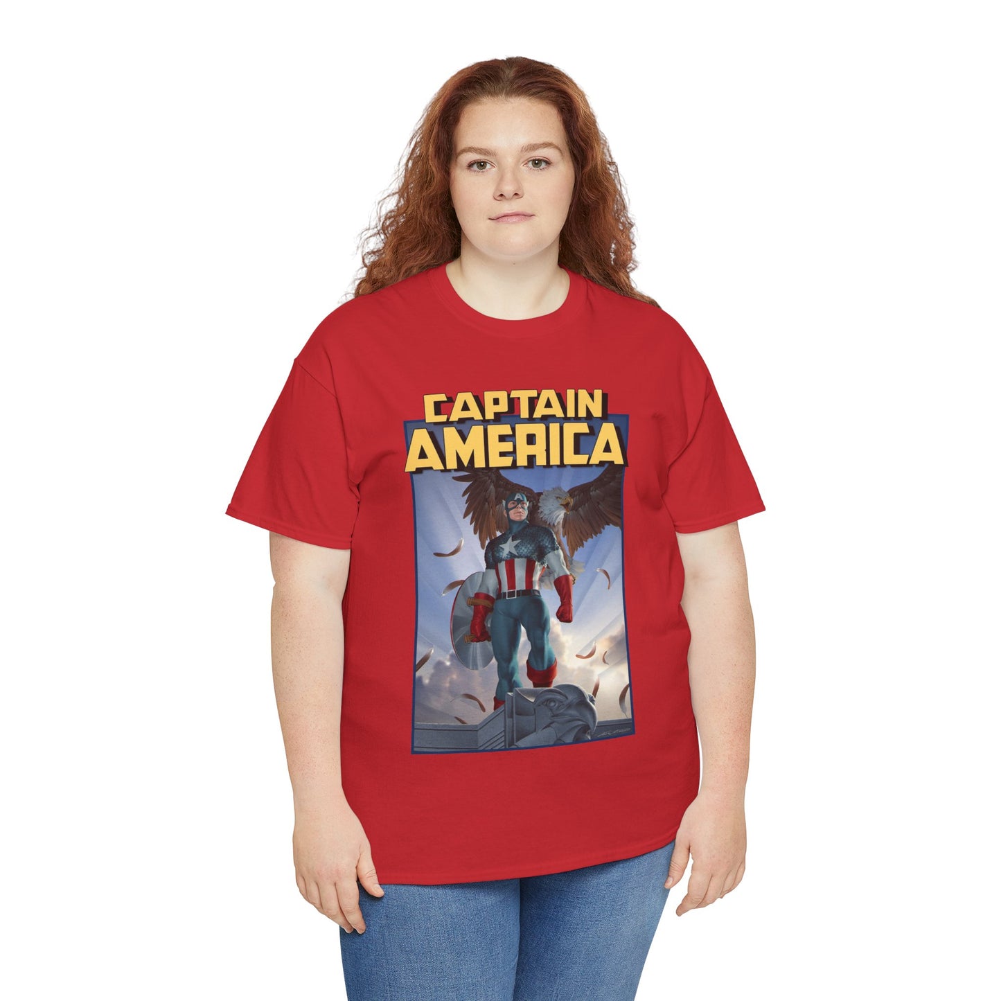 Captain America T-Shirt - Junggeun Yoon Art - Avengers Member - Marvel Comics