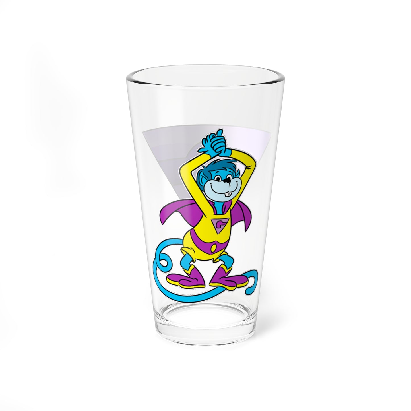 Gleek Pint Glass, 16oz - Wonder Twins Mascot - Super Friends Pet Monkey from Exxor - DC Comics - Zan & Jayna